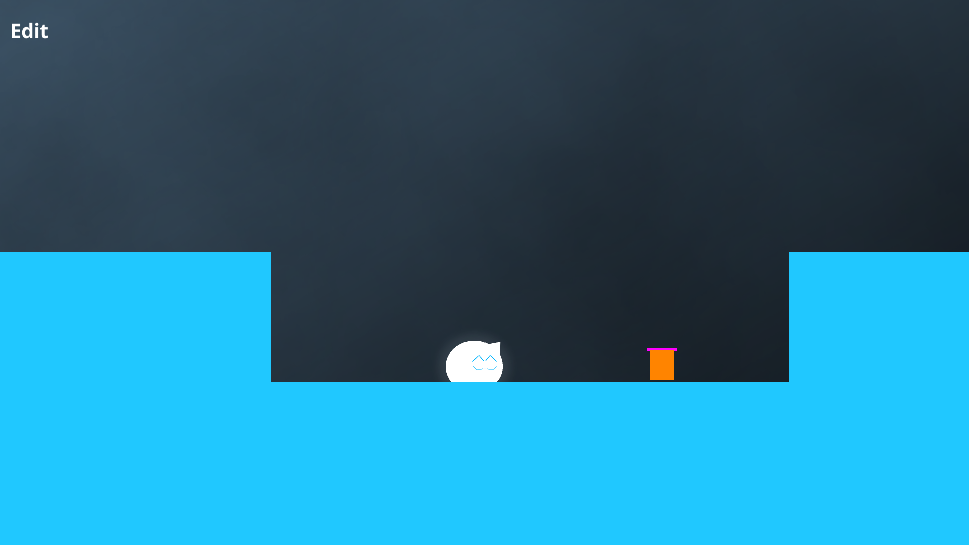 Screenshot of a moving enemy
prototype.